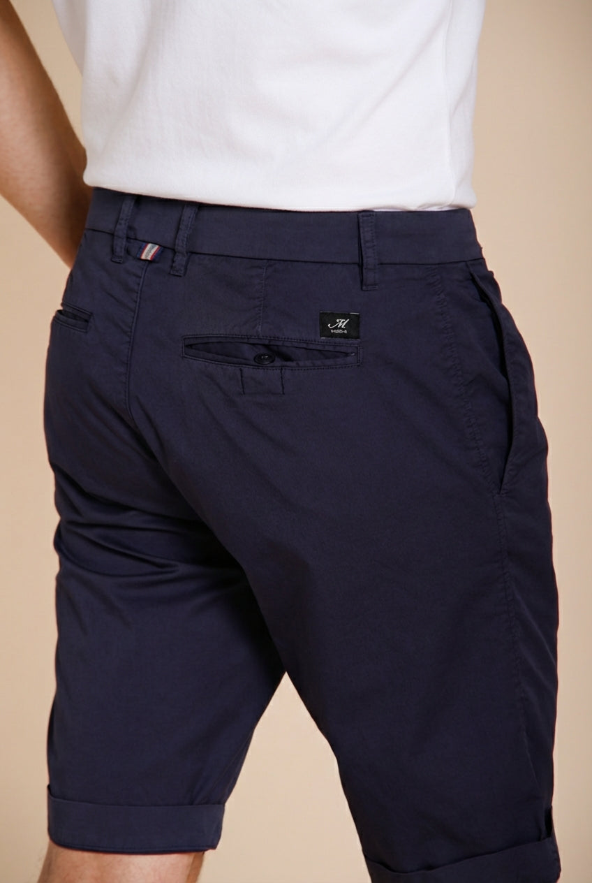 London men's chino bermuda in stretch gabardine regular fit ①