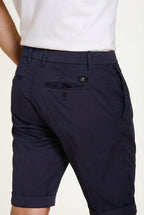 London men's chino bermuda in stretch gabardine regular fit ①