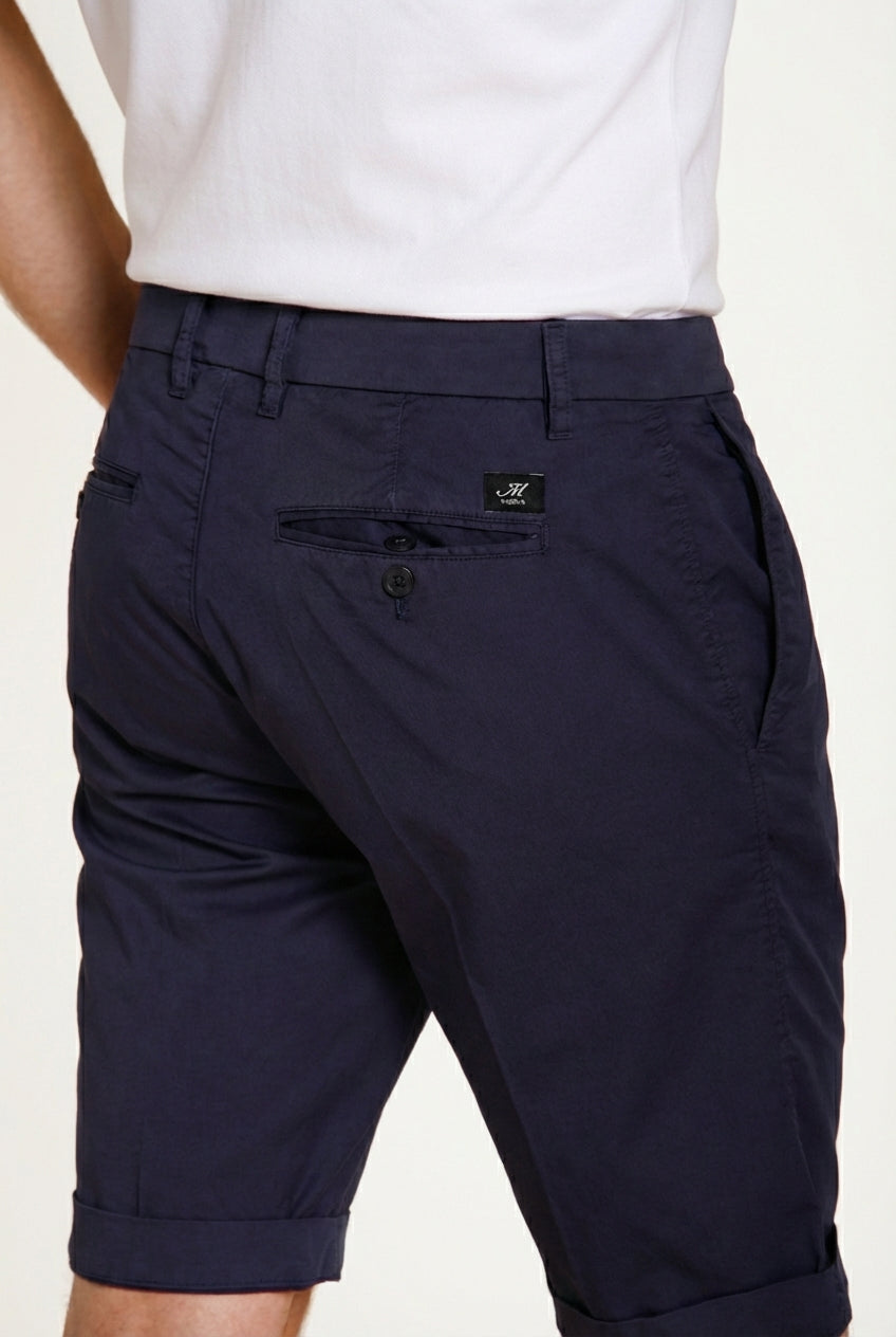 London bermuda chino hombre en gabardina stretch regular fit ①