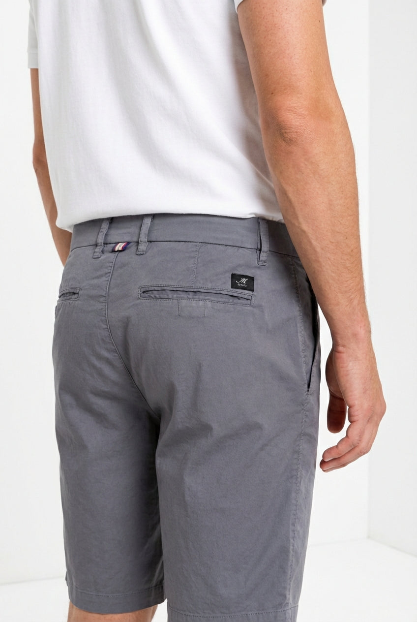 London bermuda chino hombre en gabardina stretch regular fit ①