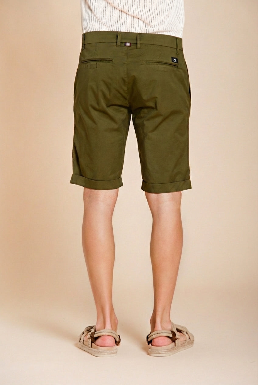 London bermuda chino hombre en gabardina stretch regular fit ①