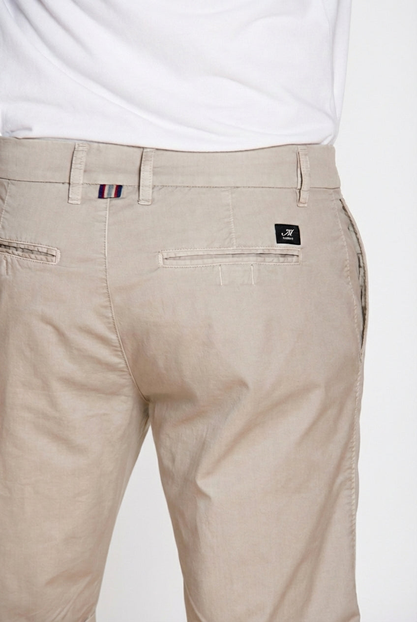 London bermuda chino uomo in gabardina stretch regular fit ①