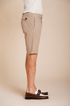 London men's chino bermuda in stretch gabardine regular fit ①