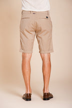 London men's chino bermuda in stretch gabardine regular fit ①