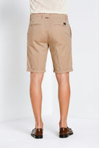London bermuda chino homme en gabardine stretch regular fit ①