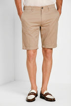 London men's chino bermuda in stretch gabardine regular fit ①