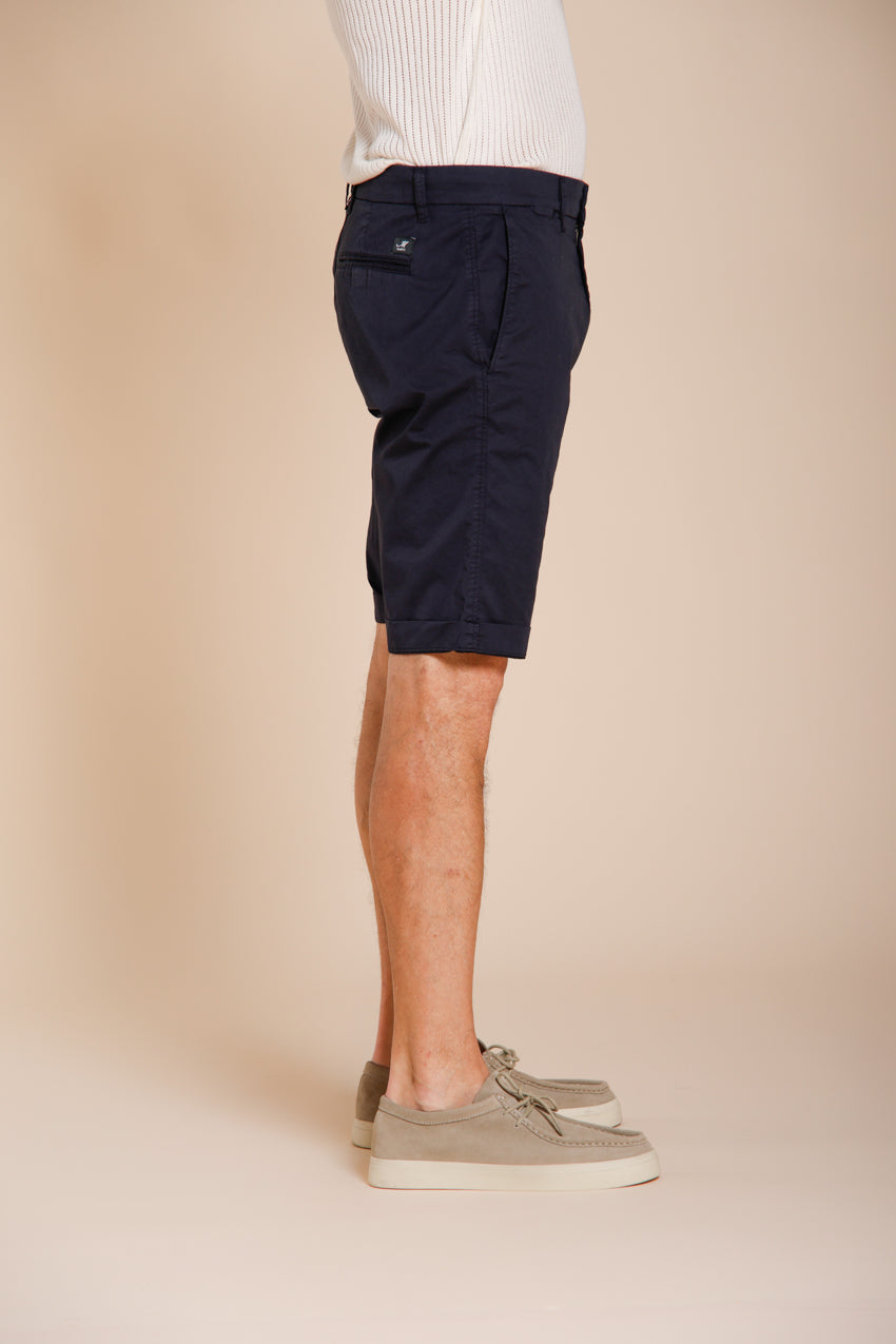 London bermuda chino uomo in gabardina stretch regular fit ①