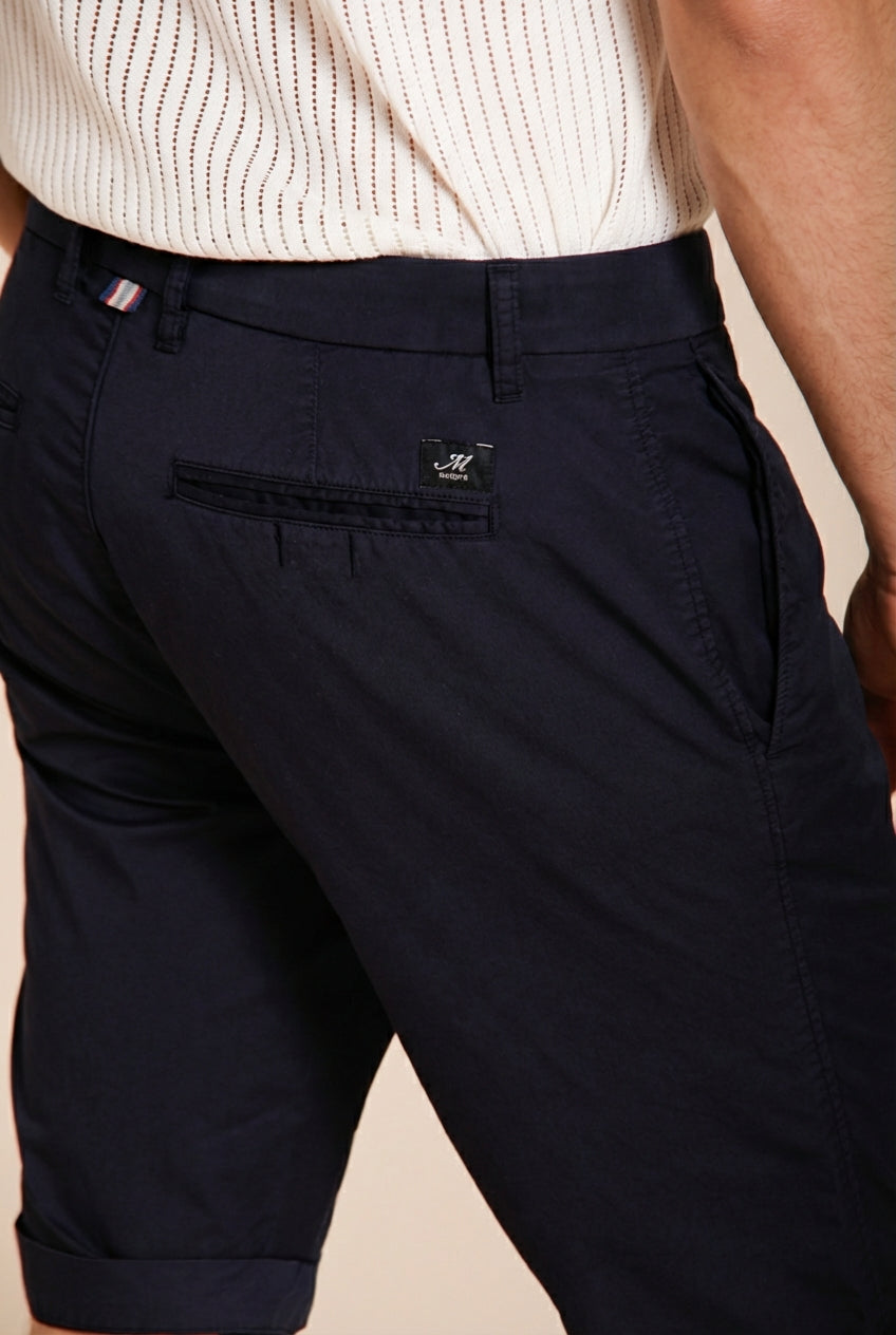 London bermuda chino uomo in gabardina stretch regular fit ①