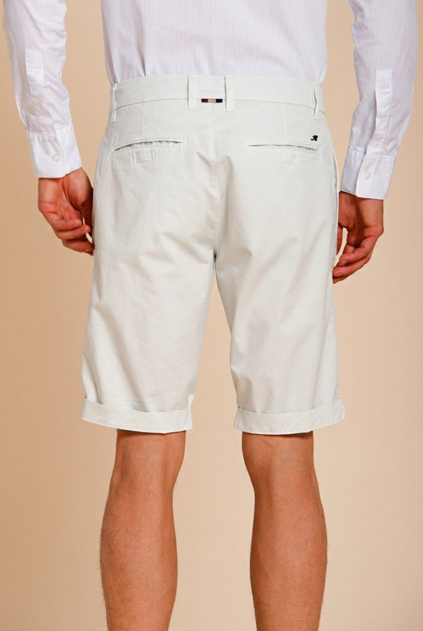 London men's chino bermuda in stretch gabardine regular fit ①