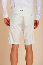 London men's chino bermuda in stretch gabardine regular fit ①