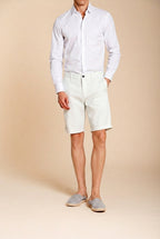 London bermuda chino hombre en gabardina stretch regular fit ①