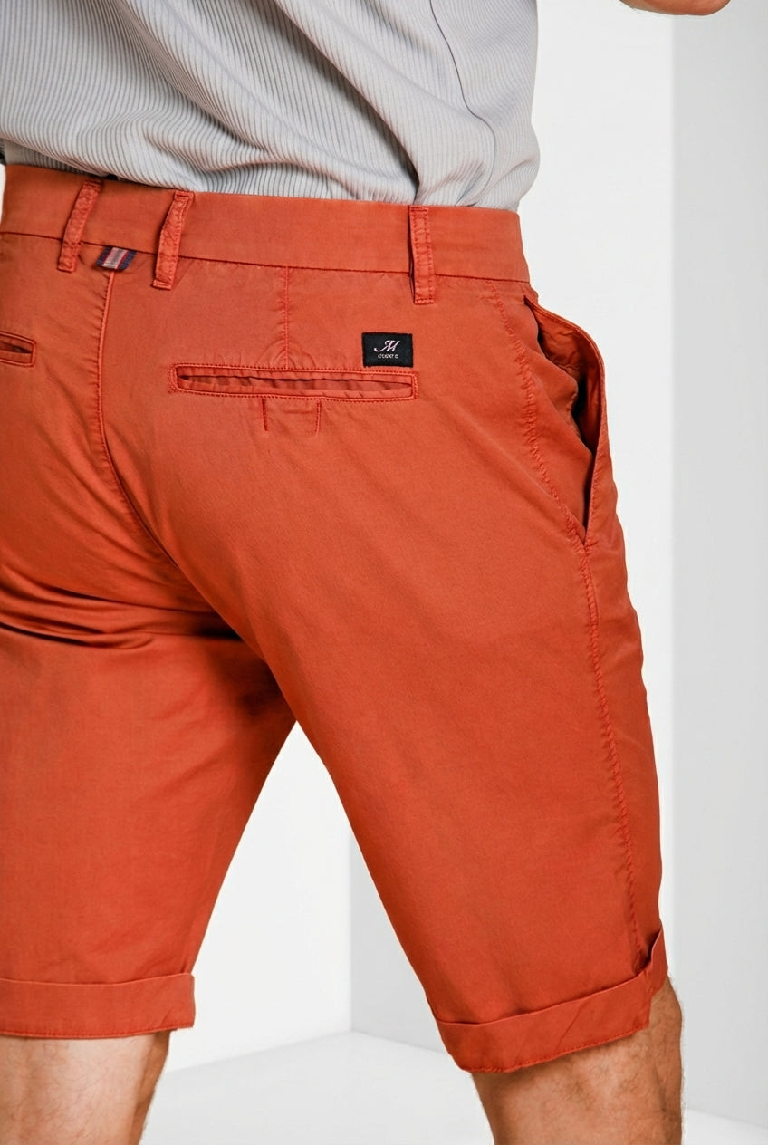 London bermuda chino hombre en gabardina stretch regular fit ①