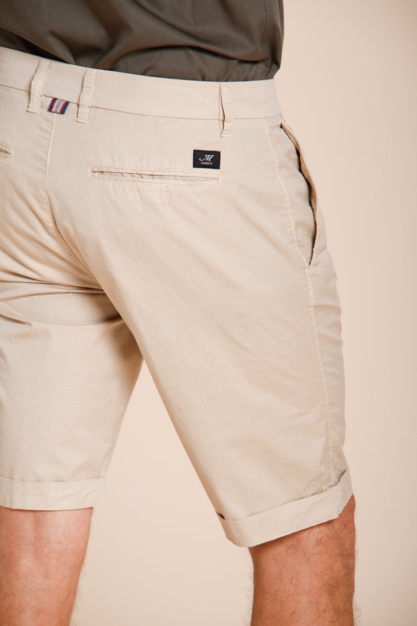 London men's chino bermuda in stretch gabardine regular fit ①