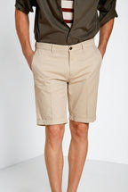 London Herren Chino Bermuda aus Stretch-Gabardine regular fit ①