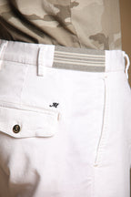 New York Golf 1 Pinces men's chino jogger bermuda shorts in stretch jersey, slim fit