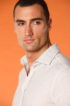 Torino long-sleeved men's shirt in linen