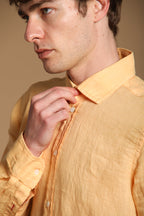 Torino long-sleeved men's shirt in linen