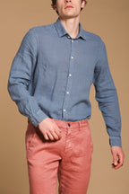 Torino long-sleeved men's shirt in linen