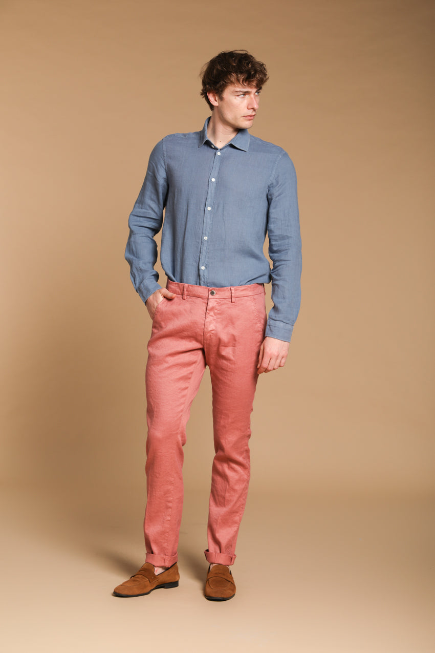 Torino long-sleeved men's shirt in linen