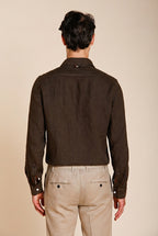 Torino Hemd Herren aus Leinen Canvas ①