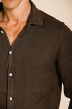 Torino Hemd Herren aus Leinen Canvas ①