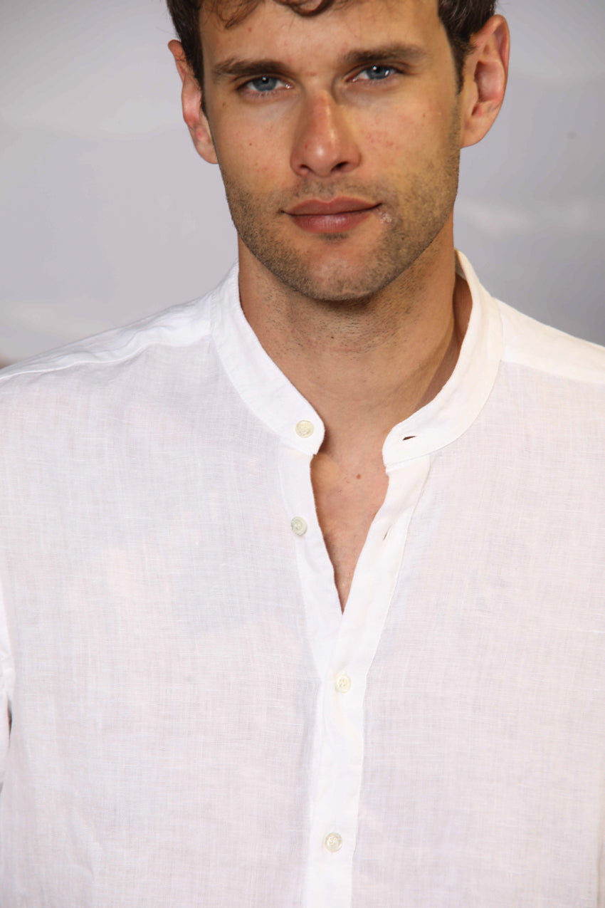 Porto men's long-sleeve linen shirt