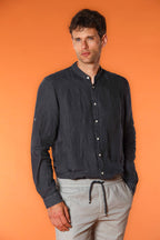 Porto men's long-sleeve linen shirt