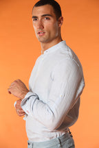 Porto men's long-sleeve linen shirt