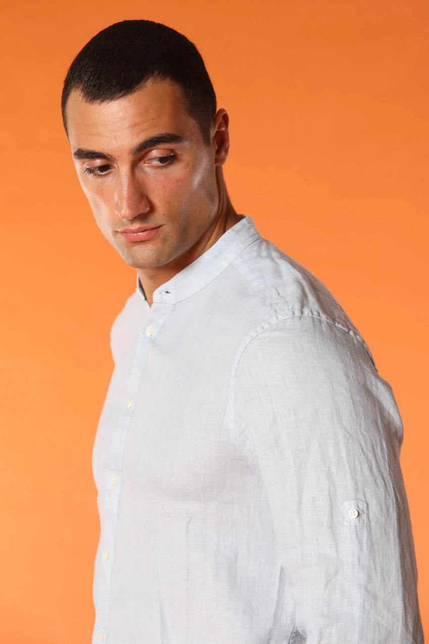 Porto men's long-sleeve linen shirt