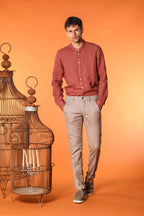 Porto men's long-sleeve linen shirt