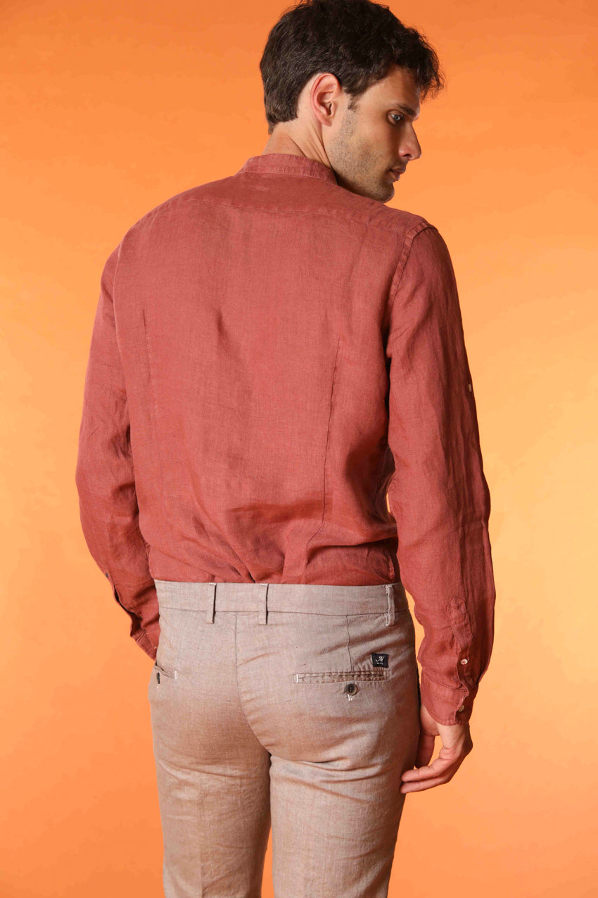 Porto men's long-sleeve linen shirt