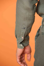 Porto men's long-sleeve linen shirt