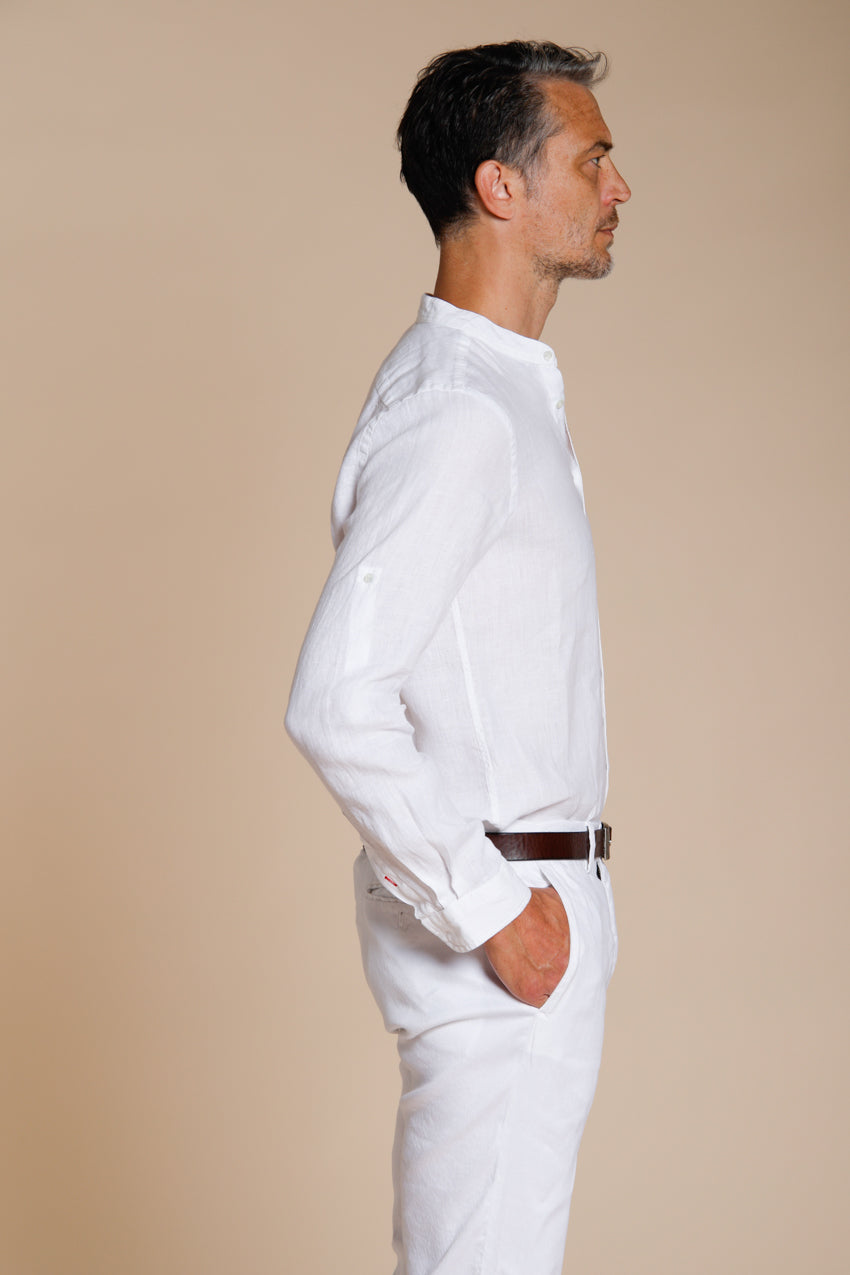 Porto camisa hombre en tela de lino ①