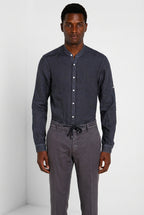Porto men's shirt in linen canvas ①