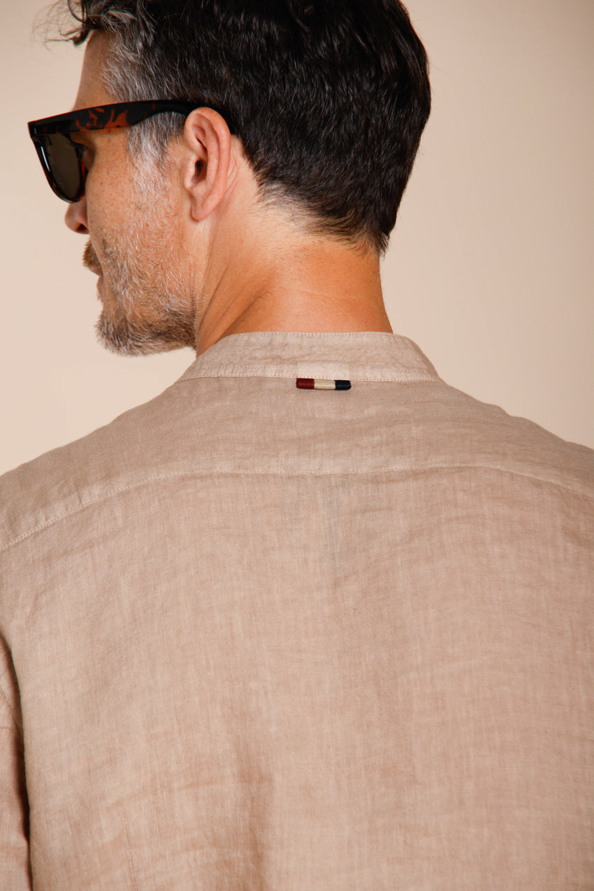 Porto camisa hombre en tela de lino ①