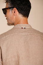 Porto camisa hombre en tela de lino ①