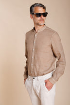Porto chemise homme en toile de lin ①