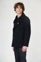 Brando Men's Coat in Soft Wool Fabric