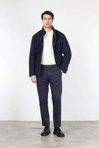 Field Jacket M74 hombre en paño efecto punto con estampado Príncipe de Gales