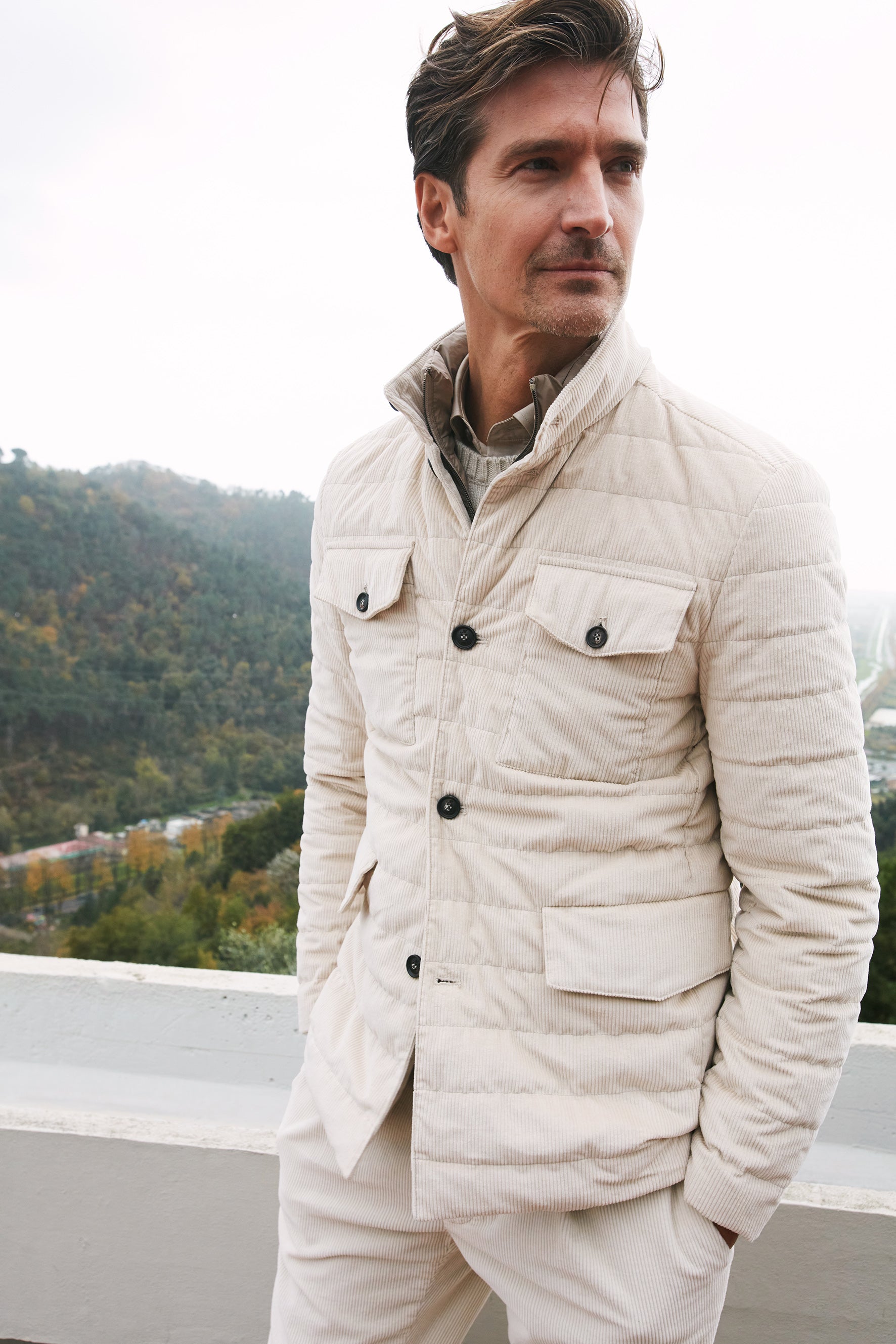 Space Field Jacket hombre en pana de 500 líneas