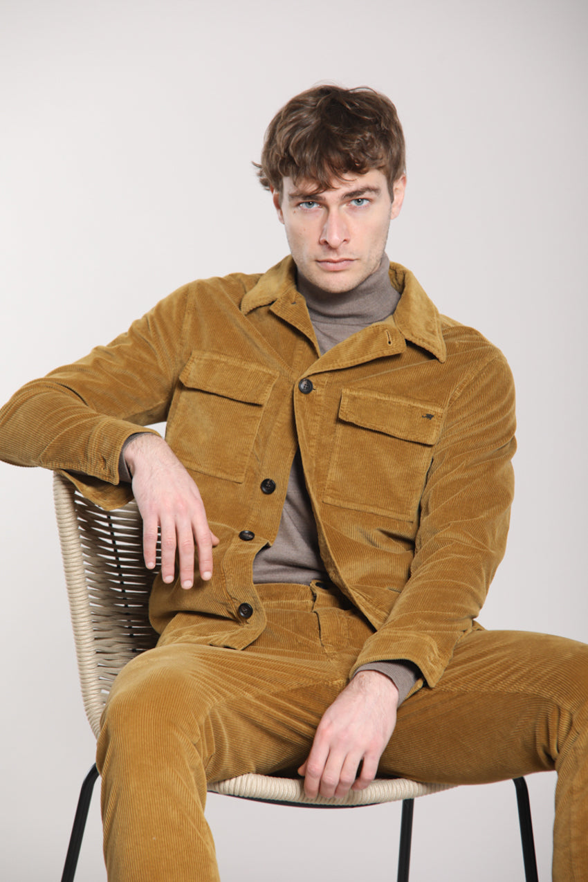 Foto 3 Steve overshirt uomo in velluto 500 righe