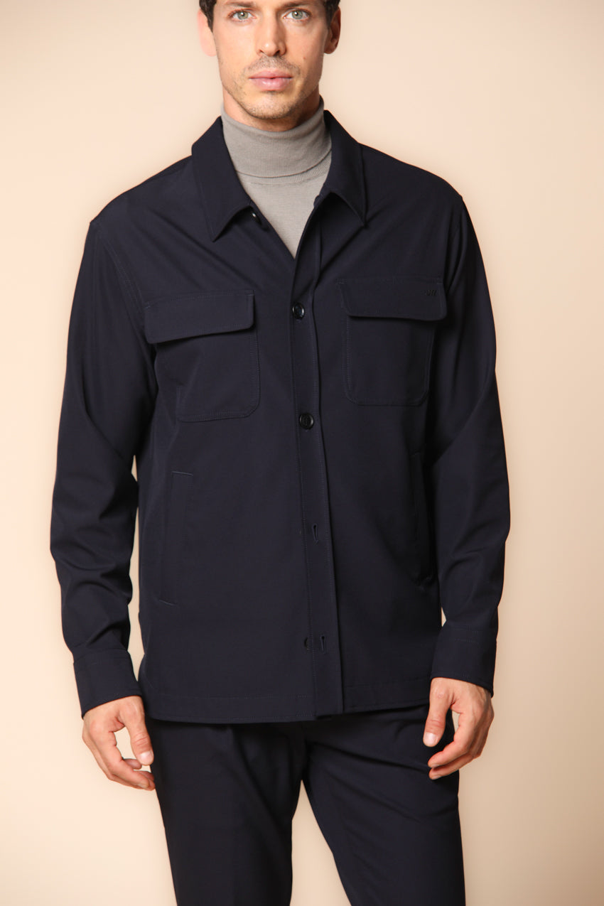 Williams men's overshirt in dynamic fabric slim fit