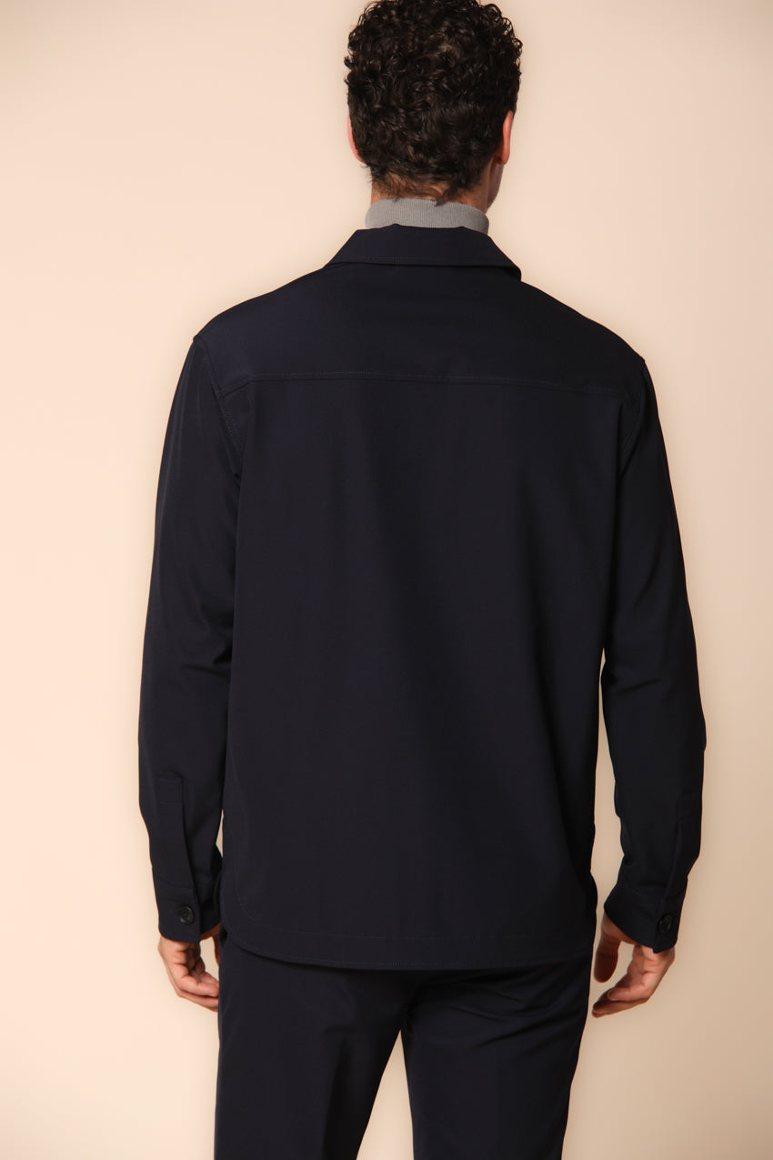 Williams overshirt uomo in tessuto dynamic slim fit