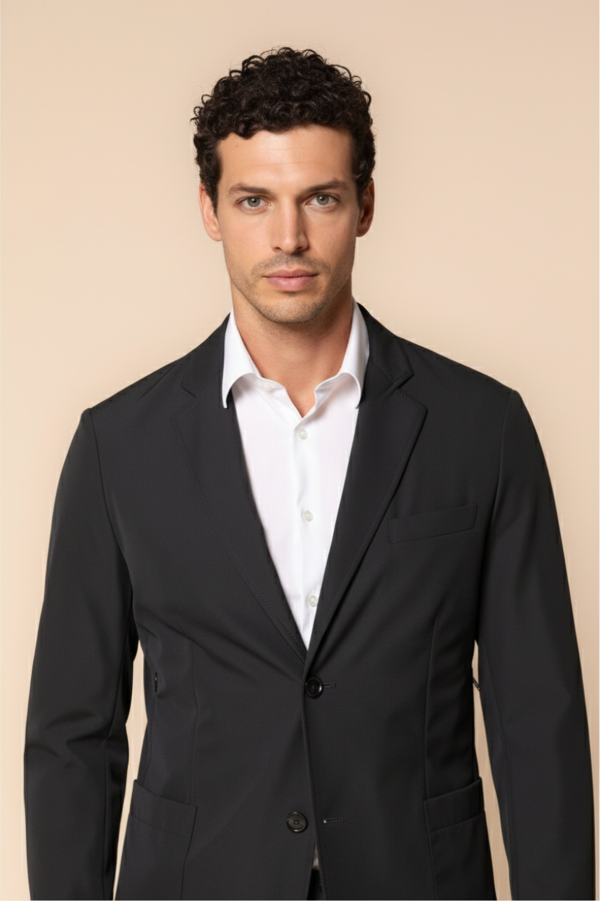Da Vinci Tech Dynamic Herrenblazer aus Stretch-Jersey