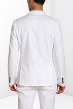Da Vinci blazer homme en twill de lin et coton