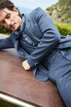 Da Vinci Summer Men's blazer in linen and cotton twill 