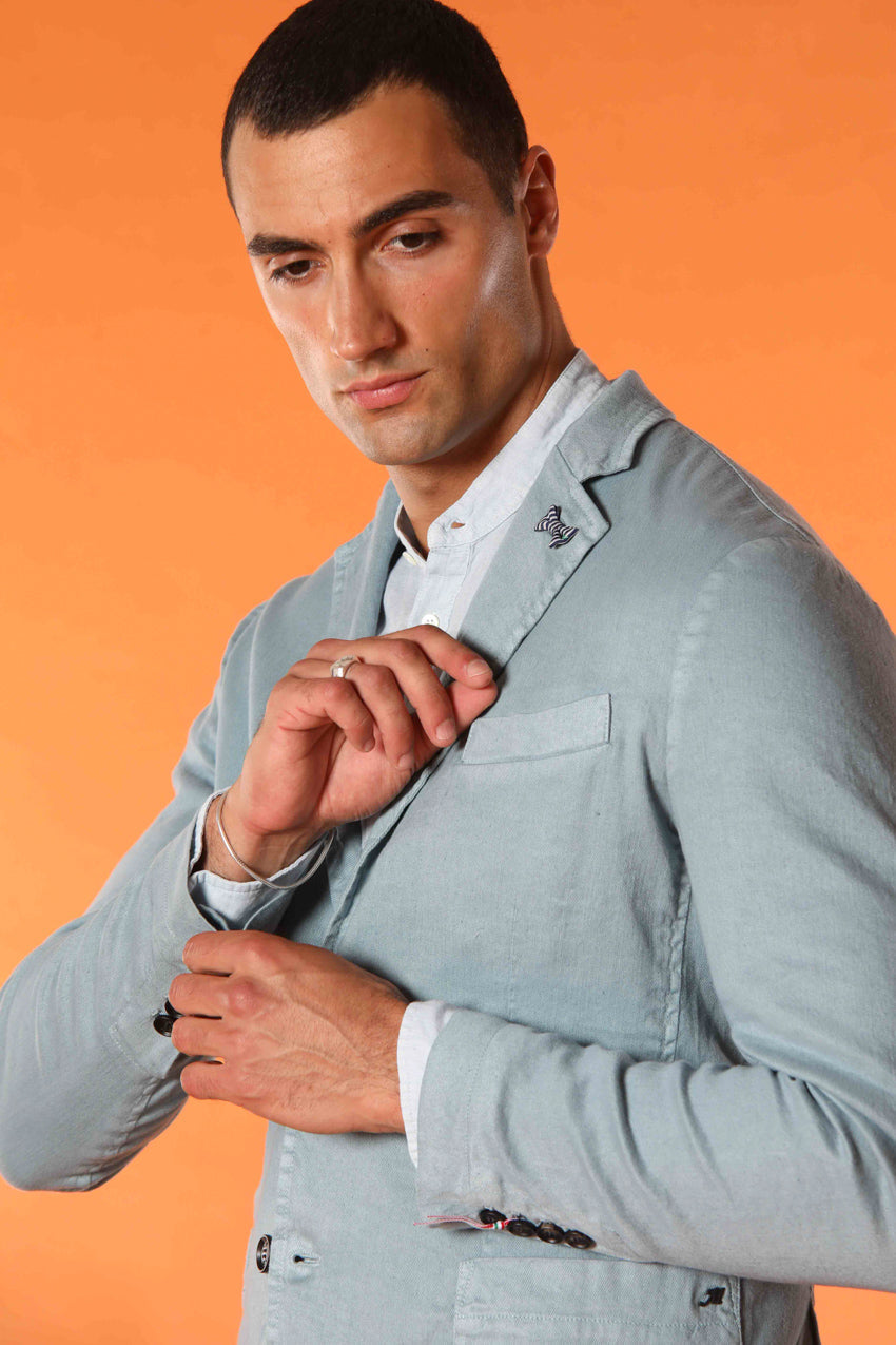Da Vinci Summer Men's blazer in linen and cotton twill 