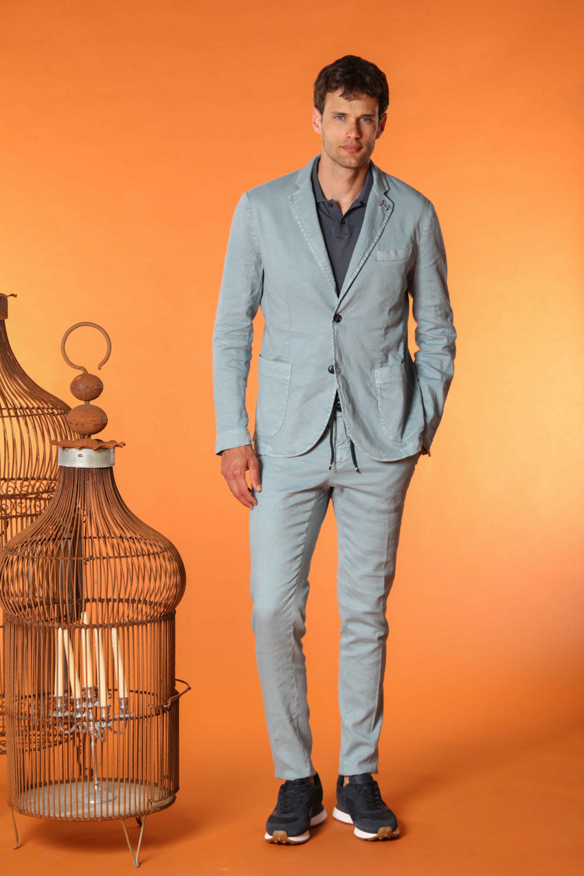 Da Vinci Summer Men's blazer in linen and cotton twill 