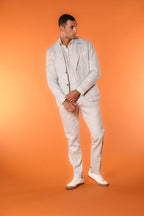 Da Vinci Summer Men's blazer in linen and cotton twill 