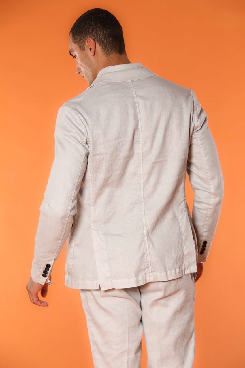 Da Vinci Summer Men's blazer in linen and cotton twill 